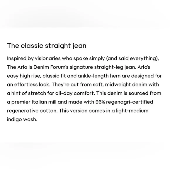 Denim Forum Aritzia Straight leg Jeans - Picture 10 of 11